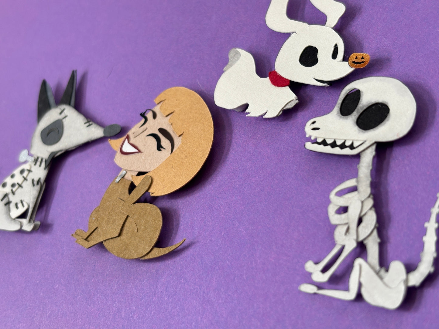 PAPER PIECE Tim Burton Pups