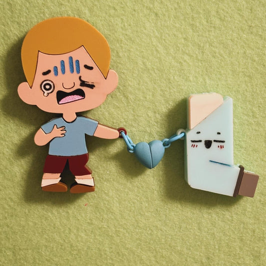 Rudy + Inhaler Keychain