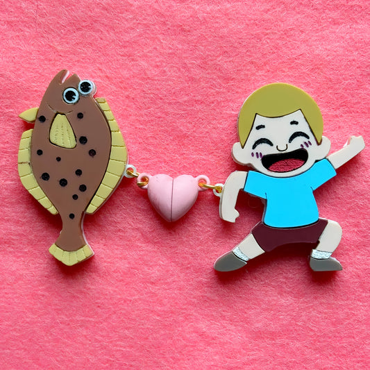 Rudy + Pancake Acryllic Pin