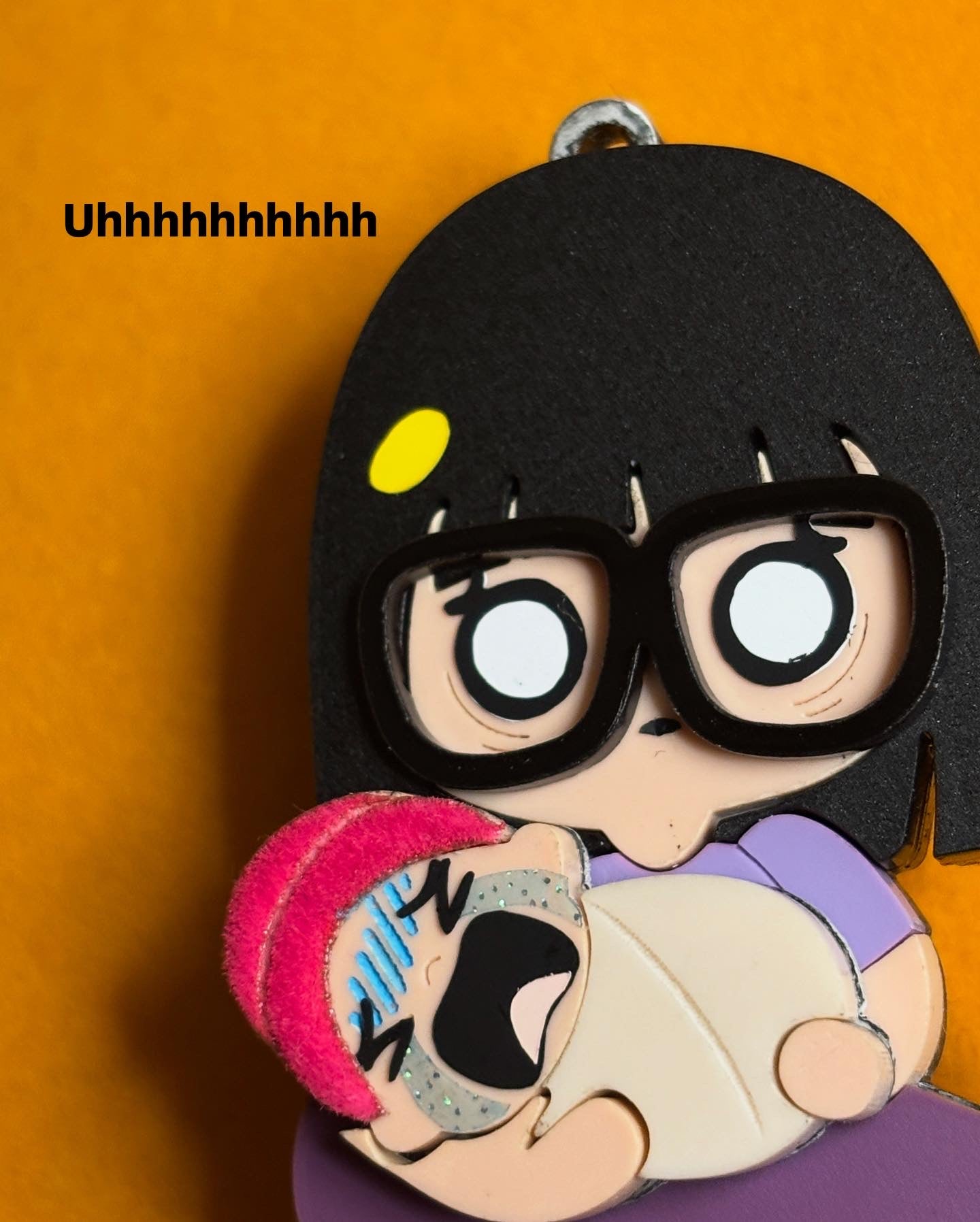 Tina and Louise crying keychain