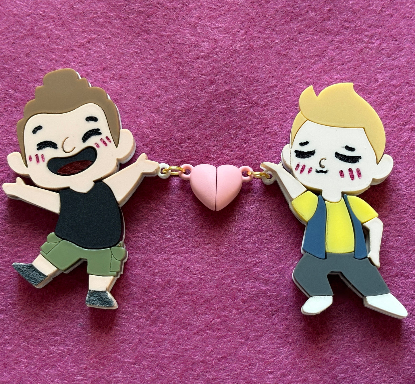 Zeke + Jimmy Jr. Acrylic Pin