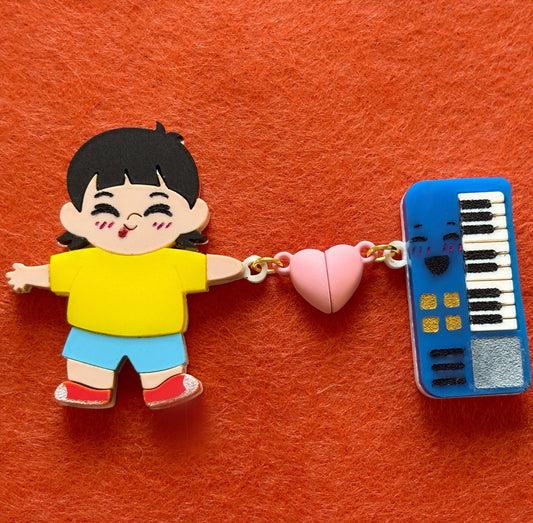 Gene + Keyboard Keychain