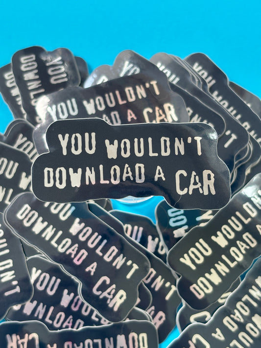 Don't Download Cars Sticker