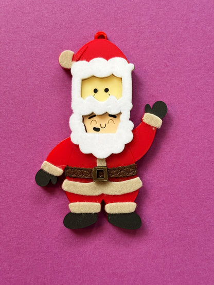 Santa Teddy Ornament