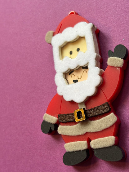 Santa Teddy Ornament