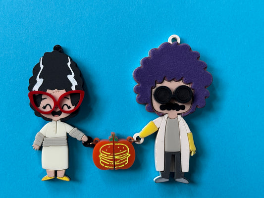 Dr. Bobbenstein & Lady Bobbenstein Keychain