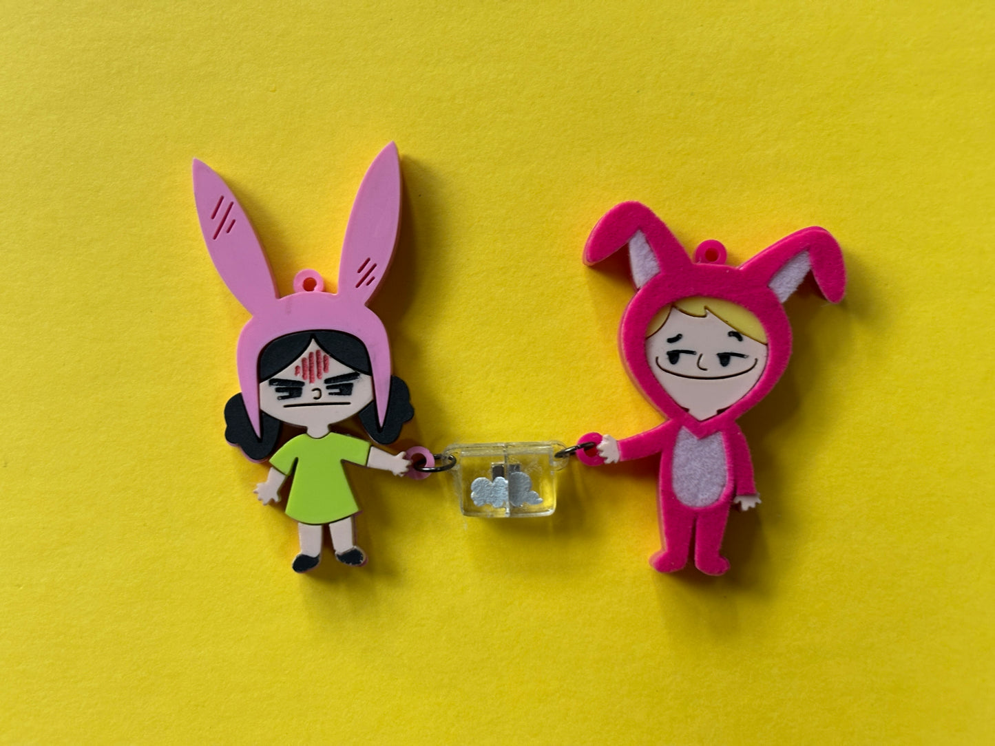 Dust & Bunny Keychain