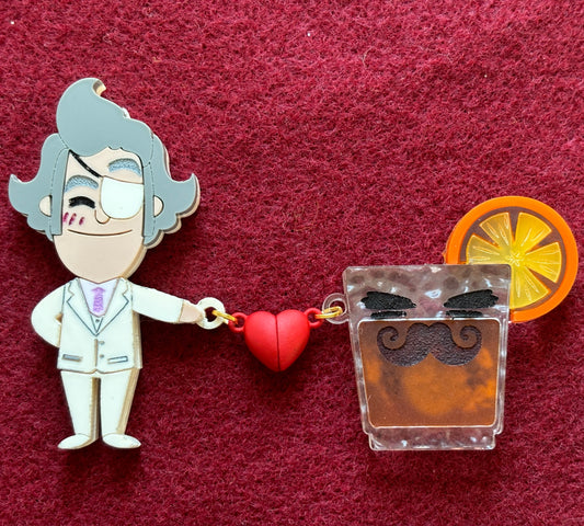 Mr. Fischoeder + Bourbon Pin