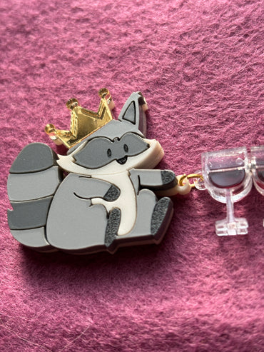 Little King Trashmouth + Gary Acrylic Pin