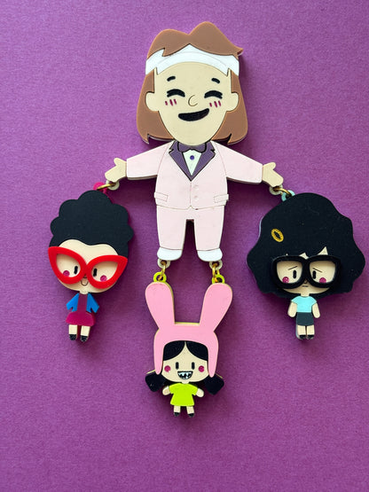 Natalie and Friends (Magnet or Pin)