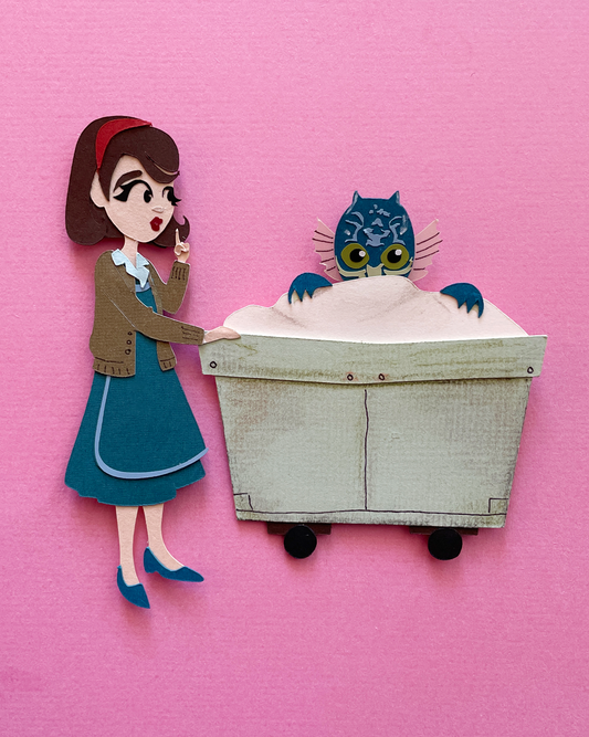 PRINT Elisa + Amphibian man | Shape of Water