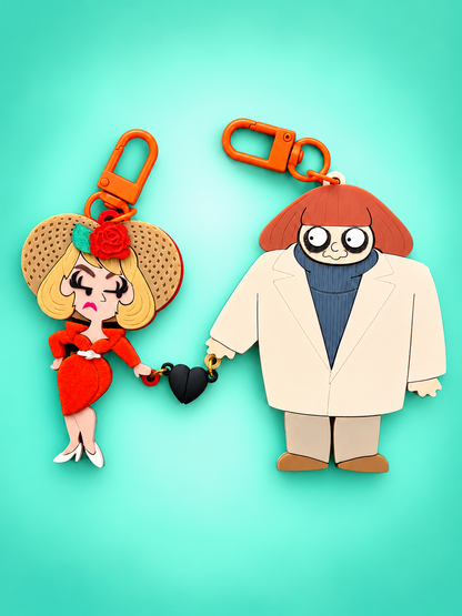 Debbie + Fester Keychain