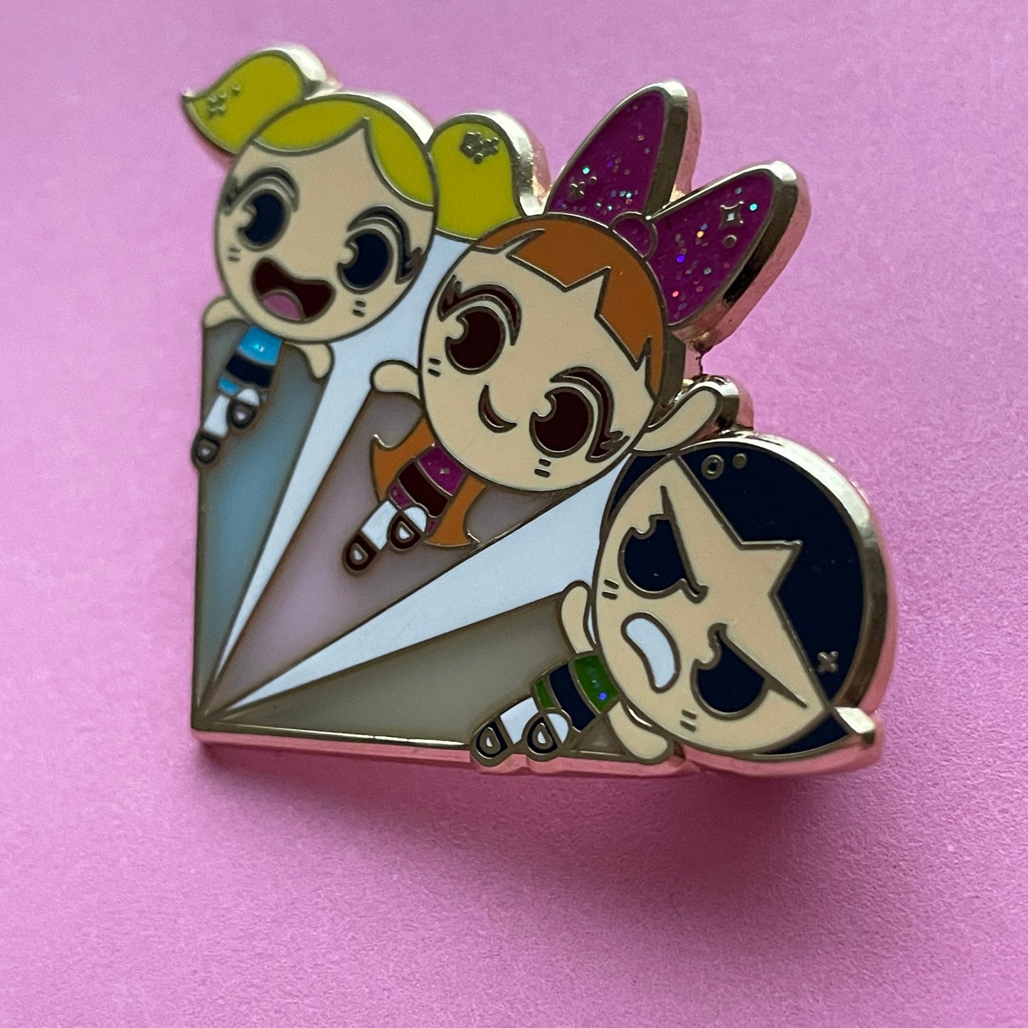 Powerpuff Girls Enamel Pin, v2