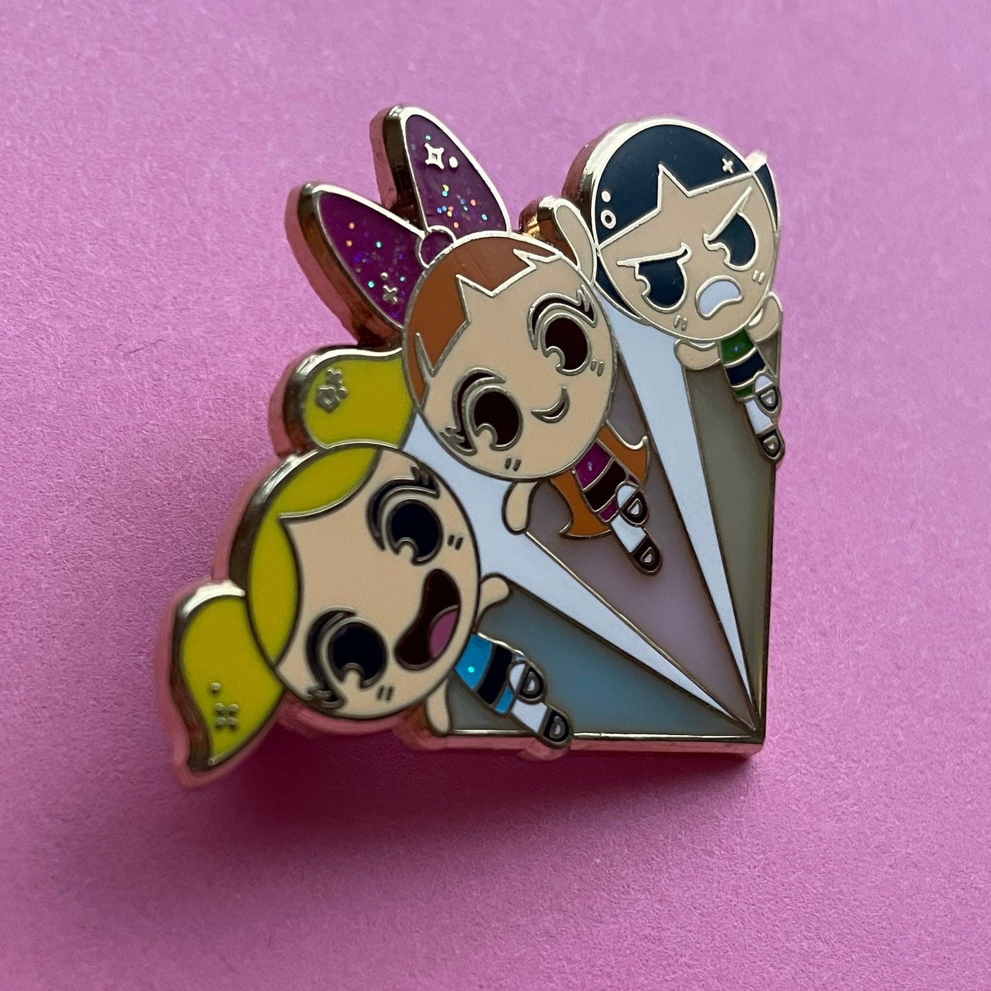 Powerpuff Girls Enamel Pin, v2