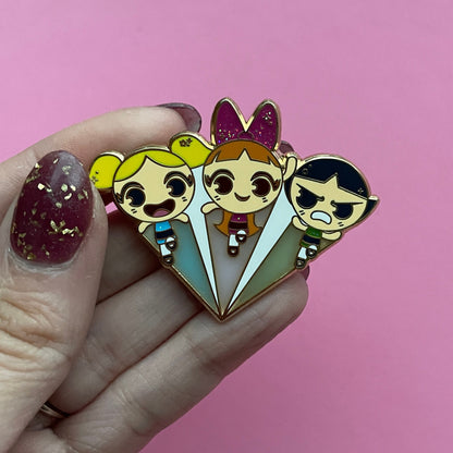 Powerpuff Girls Enamel Pin, v2